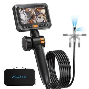 Two-Way Articulating Borescope, Endoscope Camera with Light, Dual-Lens 1080P Industrial Inspection Camera, 4.3" IPS Screen, 32GB Card, IP67 Waterproof Sewer Tools - 5FT Two-Way Articulating Borescope, Endoscope Camera with Light, Dual-Lens 1080P Industrial Inspection Camera, 4.3" IPS Screen, 32GB Card, IP67 Waterproof Sewer Tools - 5FT
