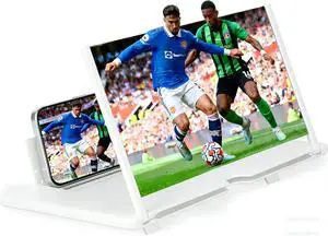 16 Inch Phone Magnifier Screen, 3D HD Magnifying Projector Screen Enlarger for Movies, Videos and Gaming, Foldable Phone Stand with Screen Amplifier, Compatible with All Smartphones 16 Inch Phone Magnifier Screen, 3D HD Magnifying Projector Screen Enlarger for Movies, Videos and Gaming, Foldable Phone Stand with Screen Amplifier, Compatible with All Smartphones