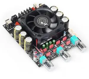 ZK-3002T 300W+300W Bluetooth Digital Amplifier Board TPA3255 Chip 2.0 Channel with Bluetooth/3.5mm AUX Input/USB Input,with Treble and Bass Adjustment ZK-3002T 300W+300W Bluetooth Digital Amplifier Board TPA3255 Chip 2.0 Channel with Bluetooth/3.5mm AUX Input/USB Input,with Treble and Bass Adjustment