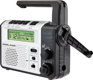 - XT511 - Emergency Radio - 22 Channel Two-Way Base Camp Radio | 5 Power Options, 121 Privacy Codes, 3-LED Flashlight & NOAA Weather Scan + Alert - Gray/Black - XT511 - Emergency Radio - 22 Channel Two-Way Base Camp Radio | 5 Power Options, 121 Privacy Codes, 3-LED Flashlight & NOAA Weather Scan + Alert - Gray/Black