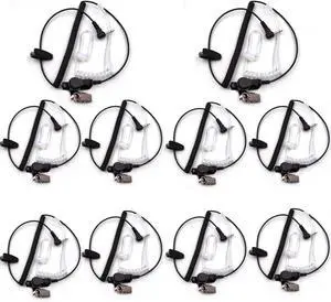 10-Pack 3.5mm Listen Only Acoustic Tube Earpiece Fits Motorola Kenwood | Headset Audio Jack Fits Icom Speaker Mic KMC-45 PMMN4013A Concealed Clear Monitoring Radio Accessories 10-Pack 3.5mm Listen Only Acoustic Tube Earpiece Fits Motorola Kenwood | Headset Audio Jack Fits Icom Speaker Mic KMC-45 PMMN4013A Concealed Clear Monitoring Radio Accessories