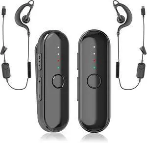 Super Mini Walkie Talkies, Small Secure Clip-On Two Way Radio, Portable Walkie Talkie with Earpieces for Outdoor Sports, Restaurants, Retail Stores, Baseball, Hospital, Biking, Adults, 2 Pack Super Mini Walkie Talkies, Small Secure Clip-On Two Way Radio, Portable Walkie Talkie with Earpieces for Outdoor Sports, Restaurants, Retail Stores, Baseball, Hospital, Biking, Adults, 2 Pack