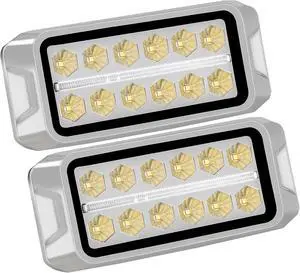 W38S Amber LED Beacon Lights, Emergency Strobe | Strobe Flashing, w/ Position Light, for Truck, Rescue, Ambulance, Construction, Vehicle W38S Amber LED Beacon Lights, Emergency Strobe | Strobe Flashing, w/ Position Light, for Truck, Rescue, Ambulance, Construction, Vehicle