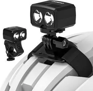 Bike Helmet Light, 1000 Lumens Light, Helmet and Handlebar Mounts | USB Rechargeable, 5 Lighting Modes, IP65 Waterproof, Dual Setup Options, For Night Cycling, Mountain Biking, Commuting Bike Helmet Light, 1000 Lumens Light, Helmet and Handlebar Mounts | USB Rechargeable, 5 Lighting Modes, IP65 Waterproof, Dual Setup Options, For Night Cycling, Mountain Biking, Commuting