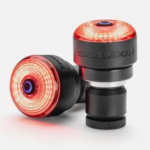 Bike Handlebar End Plugs Light, Brake Sensing Rear Bike Light, Rechargeable Light for Bicycle, IPX6 Waterproof Bike Handlebar End Plugs Light, Brake Sensing Rear Bike Light, Rechargeable Light for Bicycle, IPX6 Waterproof