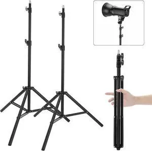 2 Pack Adjustable 7ft Aluminum Photography Light Stand, Portable Light Tripod, for Lighting Stand Speedlight, Flash, Softbox,Strobe Light, Camera, Photographic Portrait 2 Pack Adjustable 7ft Aluminum Photography Light Stand, Portable Light Tripod, for Lighting Stand Speedlight, Flash, Softbox,Strobe Light, Camera, Photographic Portrait