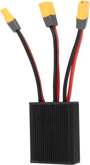 Dual Battery Connector, 20V-72V DC E-Bike Dual Battery Discharge Converter XT60 Port Adapter Battery Capacity Double Battery Pack Switch Balancer (40A) Dual Battery Connector, 20V-72V DC E-Bike Dual Battery Discharge Converter XT60 Port Adapter Battery Capacity Double Battery Pack Switch Balancer (40A)