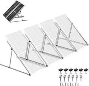 4-Pack 45" Heavy-Duty Solar Panel Mount, Adjustable 0-90° Tilt Angle Anodized Aluminum Frame, Compatible with 100-400W Solar Panels for RV Roof, Boat, Camper & Off-Grid Use 4-Pack 45" Heavy-Duty Solar Panel Mount, Adjustable 0-90° Tilt Angle Anodized Aluminum Frame, Compatible with 100-400W Solar Panels for RV Roof, Boat, Camper & Off-Grid Use