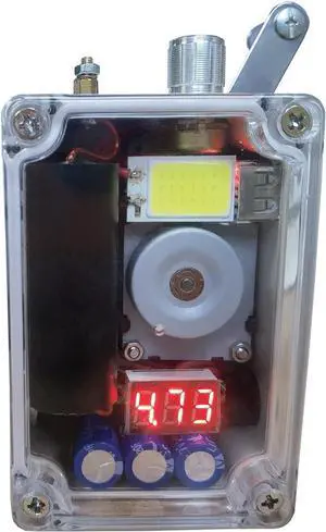 Hand Crank Generator, Portable Emergency USB Charger with COB Light and Lighter, Compact Survival Light Gear for Outdoor Camping Hiking Blackouts and Emergency Preparedness GK1029 Hand Crank Generator, Portable Emergency USB Charger with COB Light and Lighter, Compact Survival Light Gear for Outdoor Camping Hiking Blackouts and Emergency Preparedness GK1029