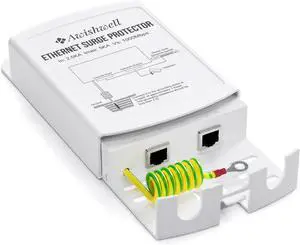 Outdoor Waterproof Ethernet Surge Protector PoE, Gigabit Lightning Arrester | IP65 5kA PoE++ Surge Protector for IP Camera, GDT+TVS 0.1ns Response, DC 12-57V Wide Voltage, Built-in Transformer Outdoor Waterproof Ethernet Surge Protector PoE, Gigabit Lightning Arrester | IP65 5kA PoE++ Surge Protector for IP Camera, GDT+TVS 0.1ns Response, DC 12-57V Wide Voltage, Built-in Transformer