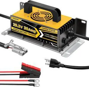 24V(29.2V) 30A Lithium LiFePO4 Battery Charger, IP67 Waterproof with Battery Activation, Smart 3-Stage AC-DC Charger for RV, Marine, Trolling Motor & Off-Grid 24V(29.2V) 30A Lithium LiFePO4 Battery Charger, IP67 Waterproof with Battery Activation, Smart 3-Stage AC-DC Charger for RV, Marine, Trolling Motor & Off-Grid