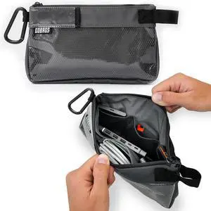 Production Zipper Bags - Electronics & Camera Accessories Bag - Cable organizer, Gear Accessory Pouch, Travel Camera Essentials (Small, Gray, 2 pack) Production Zipper Bags - Electronics & Camera Accessories Bag - Cable organizer, Gear Accessory Pouch, Travel Camera Essentials (Small, Gray, 2 pack)