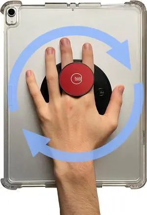 Comfort Tablet Holder Works with Any Device, Universal, Ergonomic, Rotating, Folds Flat and Adjustable (Red) Comfort Tablet Holder Works with Any Device, Universal, Ergonomic, Rotating, Folds Flat and Adjustable (Red)