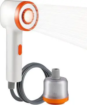 Portable Camping Shower, 2500mAh Rechargeable Camping Shower Built-in Light,2 Spray Modes, IPX6 Waterproof Outdoor Camp Pump with Filter for RV, Boat, Beach, Hiking Portable Camping Shower, 2500mAh Rechargeable Camping Shower Built-in Light,2 Spray Modes, IPX6 Waterproof Outdoor Camp Pump with Filter for RV, Boat, Beach, Hiking