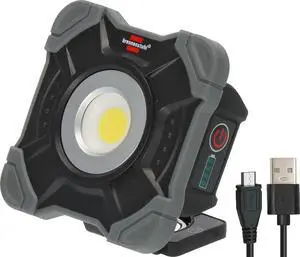 Battery LED Work Spotlight SH 1000 MA (1000 lm, IP54, Battery LED Work Light with Magnet and Carabiner Ring, Robust Housing), Black, Grey Battery LED Work Spotlight SH 1000 MA (1000 lm, IP54, Battery LED Work Light with Magnet and Carabiner Ring, Robust Housing), Black, Grey