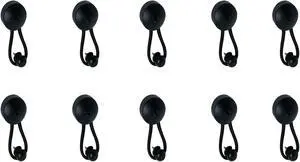 Black Bungee Shock Cord Cover Clips and Lacing Knobs Combination Pull Tie Down Tarp Canvas Knobs for Marine Boat, Yacht, Truck, Trailer Car and RV Covers (10pcs) Black Bungee Shock Cord Cover Clips and Lacing Knobs Combination Pull Tie Down Tarp Canvas Knobs for Marine Boat, Yacht, Truck, Trailer Car and RV Covers (10pcs)