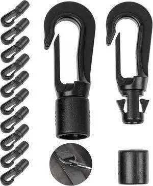 Plastic Carabiner Hook, DIY Plastic Hook for Rubber Rope, Lead, Cord Hook with Plug-In System, Tarpaulin Rope, Tensioner, Rubber Lead, Rope Hook Plastic Carabiner Hook, DIY Plastic Hook for Rubber Rope, Lead, Cord Hook with Plug-In System, Tarpaulin Rope, Tensioner, Rubber Lead, Rope Hook