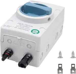 2 in and 2 Out Solar Panel Disconnect Switch 1000V 32A DC IP66, Suitable for Solar Systems, Homes, RVs, and Boats, Weatherproof and Durable (1000V 2in 2out) 1000V DC Isolator 2 in and 2 Out Solar Panel Disconnect Switch 1000V 32A DC IP66, Suitable for Solar Systems, Homes, RVs, and Boats, Weatherproof and Durable (1000V 2in 2out) 1000V DC Isolator