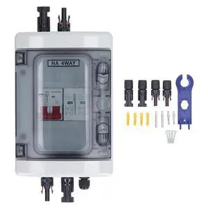 PV Combiner Box, Solar Disconnect Switch, Outdoor Breaker Box with DC500V 32A Circuit Breaker for Solar Panels System PV Combiner Box, Solar Disconnect Switch, Outdoor Breaker Box with DC500V 32A Circuit Breaker for Solar Panels System