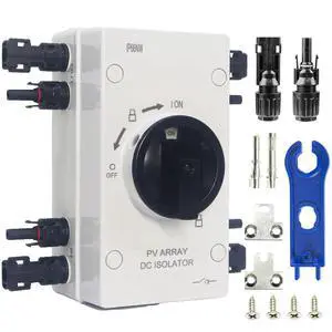 IP66 Waterproof Solar PV DC Quick Disconnect Switch, 1000V 64A | PV Solar Panel Disconnect Switch with Solar Connector for Off/On-Grid Solar System, Solar Power System,RV & Boats Etc IP66 Waterproof Solar PV DC Quick Disconnect Switch, 1000V 64A | PV Solar Panel Disconnect Switch with Solar Connector for Off/On-Grid Solar System, Solar Power System,RV & Boats Etc