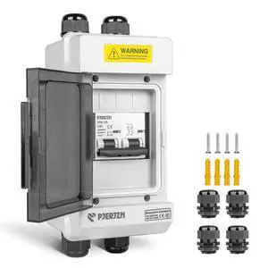 Solar Panels Disconnect Switch 100A 1000VDC PV Shut Off Switch Outdoor 1 in 1 Out Circuit Breaker Box IP66 Waterproof UV-Proof Solar Panels Disconnect Switch 100A 1000VDC PV Shut Off Switch Outdoor 1 in 1 Out Circuit Breaker Box IP66 Waterproof UV-Proof
