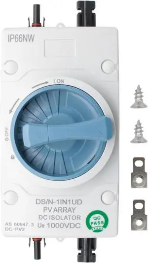 Solar DC Disconnect Switch - HXH 2-in-2-out 1000V IP66 DC Isolator Switch, Versatile for Home, RV, Boat, and Commercial Solar Systems, Suitable for On/Off Grid Applications Solar DC Disconnect Switch - HXH 2-in-2-out 1000V IP66 DC Isolator Switch, Versatile for Home, RV, Boat, and Commercial Solar Systems, Suitable for On/Off Grid Applications