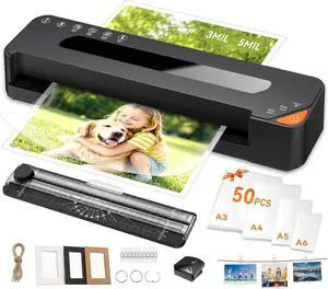 13" Laminator Machine, 7-in-1 Laminator 3Mil/5Mil Mode Heat with 50 Sheets | 90S Warm-Up, Jam-Free, Paper Trimmer, Corner Rounder & Photo Frame Kit 11x17 Laminator for School, Office & Business 13" Laminator Machine, 7-in-1 Laminator 3Mil/5Mil Mode Heat with 50 Sheets | 90S Warm-Up, Jam-Free, Paper Trimmer, Corner Rounder & Photo Frame Kit 11x17 Laminator for School, Office & Business