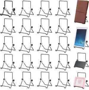 24 Pack Adjustable Plate Stands for Display 7.1 Inch Black Metal Foldable Easel Book Display Stands Bulk Decorative Plate Holders for Platter Frame Photo Tabletop Art(Double Corners) 24 Pack Adjustable Plate Stands for Display 7.1 Inch Black Metal Foldable Easel Book Display Stands Bulk Decorative Plate Holders for Platter Frame Photo Tabletop Art(Double Corners)