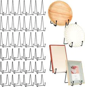 24 Pcs Plate Stands for Display Metal Photo Easel Stand Book Holder Plate Holder Picture for Decorative Display Easels Picture Frame Stands Rack (4.3 Inch, 6 Inch) 24 Pcs Plate Stands for Display Metal Photo Easel Stand Book Holder Plate Holder Picture for Decorative Display Easels Picture Frame Stands Rack (4.3 Inch, 6 Inch)