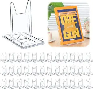 24 Pack Acrylic Book Stand for Display Adjustable, 5.91in H | Clear Display Holder Easel Collector Stand for Home Office, Back to School Comic Album CD Magazine Postcard Artworks 24 Pack Acrylic Book Stand for Display Adjustable, 5.91in H | Clear Display Holder Easel Collector Stand for Home Office, Back to School Comic Album CD Magazine Postcard Artworks