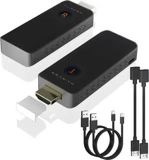 Wireless HDMI Transmitter and Receiver 1080P@60Hz, Plug and Play Wireless HDMI Extender Kit, Wireless HDMI Display Adapter Screen Casting Device from Laptop/Camera/PC to TV Projector/Monitor, White Wireless HDMI Transmitter and Receiver 1080P@60Hz, Plug and Play Wireless HDMI Extender Kit, Wireless HDMI Display Adapter Screen Casting Device from Laptop/Camera/PC to TV Projector/Monitor, White
