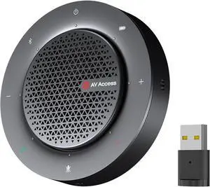 Bluetooth Conference Speakerphone, 360° 4-Mic Pickup, USB & Wireless | Noise Cancelling, 10H Battery, Touch Controls, Plug & Play for Zoom/Teams Meetings(48 People), Compact for Remote Work Bluetooth Conference Speakerphone, 360° 4-Mic Pickup, USB & Wireless | Noise Cancelling, 10H Battery, Touch Controls, Plug & Play for Zoom/Teams Meetings(48 People), Compact for Remote Work