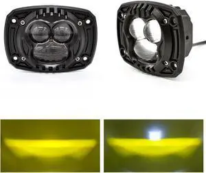 Fog Light 4" Flush Mount Pod for Offroad | Amber, Bumper Light Bar, Spot Lamp, Surface Mount, 8D Square, Work & Reversing Light, for Truck ATV UTV Fog Light 4" Flush Mount Pod for Offroad | Amber, Bumper Light Bar, Spot Lamp, Surface Mount, 8D Square, Work & Reversing Light, for Truck ATV UTV