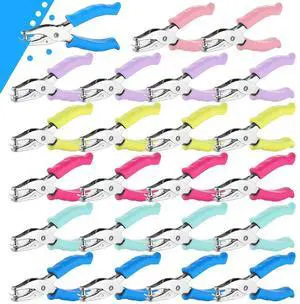 24 Pieces Single Hole Punch Handheld 1/4 Inch Hole Metal Paper Puncher Bulk with Soft Grip Handles Circle Shape Grip Heavy Duty for DIY Craft Paper Greeting Cards Scrapbook Notebook 24 Pieces Single Hole Punch Handheld 1/4 Inch Hole Metal Paper Puncher Bulk with Soft Grip Handles Circle Shape Grip Heavy Duty for DIY Craft Paper Greeting Cards Scrapbook Notebook