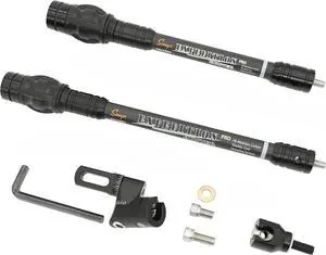 Archery Bow Stabilizer for Compound Bow, Carbon Fiber Body Flexible Core, Damping System and Weights Kit, 8",10",12" 15" in Expedition Series Archery Bow Stabilizer for Compound Bow, Carbon Fiber Body Flexible Core, Damping System and Weights Kit, 8",10",12" 15" in Expedition Series