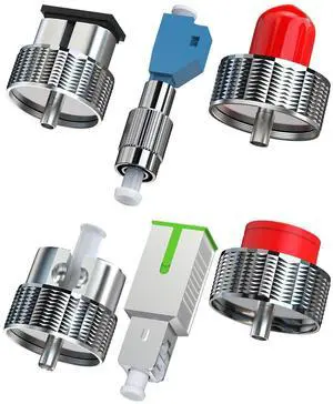 Fiber Optic Adapter Connector LC, SC, ST, FC, FC(Male) to LC(Female), SC/UPC(Male) to SC/ (Female), for OTDR Testing and Analysis Compatible with SingleMode and MultiMode Fiber Optic Adapter Connector LC, SC, ST, FC, FC(Male) to LC(Female), SC/UPC(Male) to SC/ (Female), for OTDR Testing and Analysis Compatible with SingleMode and MultiMode