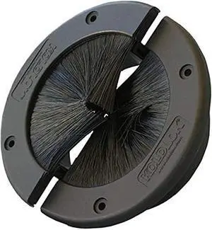 KoldLok 6" Round Brush Grommet, Large Split Grommet with Brush, Raised Floor Airflow Management 1 Pack KoldLok 6" Round Brush Grommet, Large Split Grommet with Brush, Raised Floor Airflow Management 1 Pack