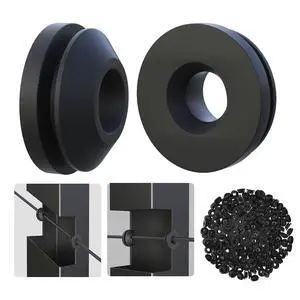 Patent 300Packs Black Cable Railing Rubber Grommets | Upgrade for 1/8" 5/32" 3/16" Cables for Level Angle Stairs Wire Rope Protector Sleeves for Metal Posts Deck Wire Railing Patent 300Packs Black Cable Railing Rubber Grommets | Upgrade for 1/8" 5/32" 3/16" Cables for Level Angle Stairs Wire Rope Protector Sleeves for Metal Posts Deck Wire Railing