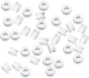 36Pcs White Rubber Grommets,ID:1/4",OD: 7/16",Heat Resistant | Fit for Hunter Ceiling Fan with 1/2" screw holes on wood blade(Antique/Vintage),Dual Shock Absorbing&Anti-Wear Protection 36Pcs White Rubber Grommets,ID:1/4",OD: 7/16",Heat Resistant | Fit for Hunter Ceiling Fan with 1/2" screw holes on wood blade(Antique/Vintage),Dual Shock Absorbing&Anti-Wear Protection