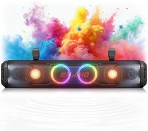 26'' UTV Sound Bar, Bluetooth Golf Cart Speaker with RGB Party Lights | 6-Speaker SXS SoundBar, IP66 Waterproof ATV System with EQ, RF Remote & AUX for Polaris RZR, CFmoto & Can-Am 26'' UTV Sound Bar, Bluetooth Golf Cart Speaker with RGB Party Lights | 6-Speaker SXS SoundBar, IP66 Waterproof ATV System with EQ, RF Remote & AUX for Polaris RZR, CFmoto & Can-Am