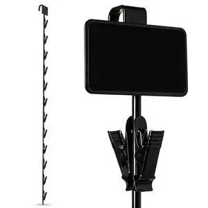 10 Pack Heavy Duty Metal Merchandising Strips, s for Hanging Chips, Snacks, Candy in Retail Stores, Black, 31" Long, 2.5" W x 1.5" H Header, 12 Hook Stations 10 Pack Heavy Duty Metal Merchandising Strips, s for Hanging Chips, Snacks, Candy in Retail Stores, Black, 31" Long, 2.5" W x 1.5" H Header, 12 Hook Stations