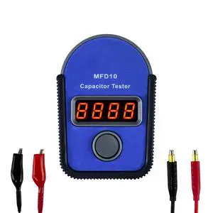 MFD10 Digital Capacitor Tester with LED Display 0.001-9999F, ±5% Accuracy | Capacitance meter 0.001F to 9999F high precision stable large clear LCD portable rugged compact lightweight design MFD10 Digital Capacitor Tester with LED Display 0.001-9999F, ±5% Accuracy | Capacitance meter 0.001F to 9999F high precision stable large clear LCD portable rugged compact lightweight design
