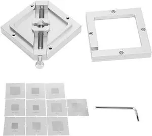 10Pcs BGA Reballing Rework Station, Diagonal Template for Computer CPU Phone Welder Kits HT90 with Automatic Centering Function 10Pcs BGA Reballing Rework Station, Diagonal Template for Computer CPU Phone Welder Kits HT90 with Automatic Centering Function
