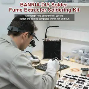 DIY Solder Fume Extractor & DC Voltage Current Meter Soldering Kit Bundle Electronics Soldering Practice Kit for Teens and Adults, STEM Soldering Project DIY Solder Fume Extractor & DC Voltage Current Meter Soldering Kit Bundle Electronics Soldering Practice Kit for Teens and Adults, STEM Soldering Project