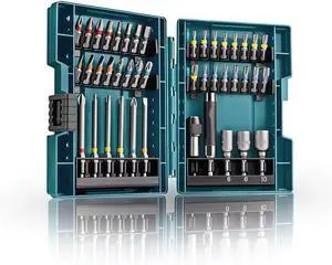 B-55697 Fits for Makita 43pcs Screwdriver Bit Set,1/4" Hex Shank,Phillips, | Pozidriv,Torx,Security Torx,Hex,Slotted Bits,25mm&75mm Length,Magnetic Bit Holder,for Hitachi,Bosch,Dewalt Drills Drivers B-55697 Fits for Makita 43pcs Screwdriver Bit Set,1/4" Hex Shank,Phillips, | Pozidriv,Torx,Security Torx,Hex,Slotted Bits,25mm&75mm Length,Magnetic Bit Holder,for Hitachi,Bosch,Dewalt Drills Drivers