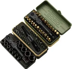 Tool Torx Bit Set 77-Piece, Fully Armed Bits Ratchet Set with 13-Piece 1/4" Dr. Low Profile Sockets, 1/4" Dr 29-piece, and 35-piece Multi Function Bit Set Tool Torx Bit Set 77-Piece, Fully Armed Bits Ratchet Set with 13-Piece 1/4" Dr. Low Profile Sockets, 1/4" Dr 29-piece, and 35-piece Multi Function Bit Set