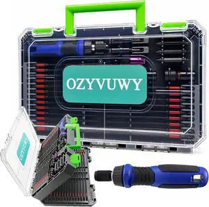 63-Pcs Impact Screwdriver Bits Set, Metric & SAE Long Screwdriver Bit Set | 6-Inch Magnetic S2 Steel, 1/4" Hex Shank, Torx/Phillips/Hex/Nut Driver Bits, Storage Box 63-Pcs Impact Screwdriver Bits Set, Metric & SAE Long Screwdriver Bit Set | 6-Inch Magnetic S2 Steel, 1/4" Hex Shank, Torx/Phillips/Hex/Nut Driver Bits, Storage Box