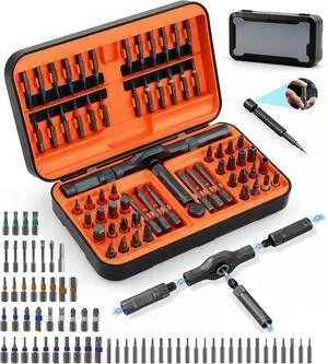 66 in 1 Magnetic Ratchet Screwdriver Set, Professional S2 Steel Precision Tool Kit with Magnet Case, Ratcheting Driver for Furniture Assembly, Electronics,Laptop Repair, DIY Enthusiasts, Men Dad Gift 66 in 1 Magnetic Ratchet Screwdriver Set, Professional S2 Steel Precision Tool Kit with Magnet Case, Ratcheting Driver for Furniture Assembly, Electronics,Laptop Repair, DIY Enthusiasts, Men Dad Gift