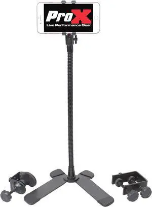 Prox X-MOBICP18 Mobi Buddy Hands Free Mobile Device Clip Kit DJ Cellphone Selfie Stick Table Stand Tripod Clamp and Case Prox X-MOBICP18 Mobi Buddy Hands Free Mobile Device Clip Kit DJ Cellphone Selfie Stick Table Stand Tripod Clamp and Case
