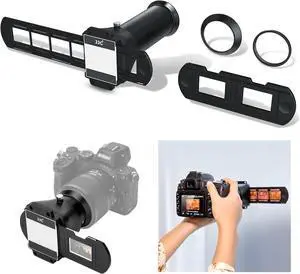 JJC ES-2 Film Digitizing Adapter Set Kit | for Negative Copying,Converts 35mm Film & Slides to Digital Files Photo,Fits Camera with Select Canon Macro Lenses JJC ES-2 Film Digitizing Adapter Set Kit | for Negative Copying,Converts 35mm Film & Slides to Digital Files Photo,Fits Camera with Select Canon Macro Lenses